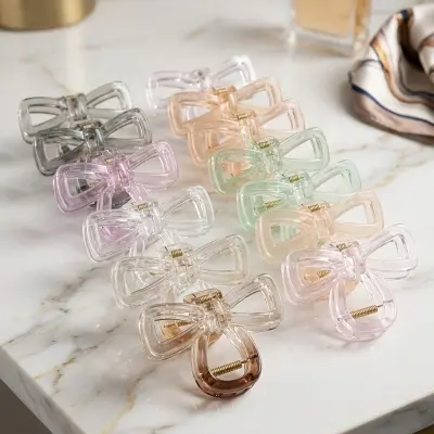 Picture of Super Quality Multicolour stylish Hair Clutcher for girls and women, Kakra, 1pcs