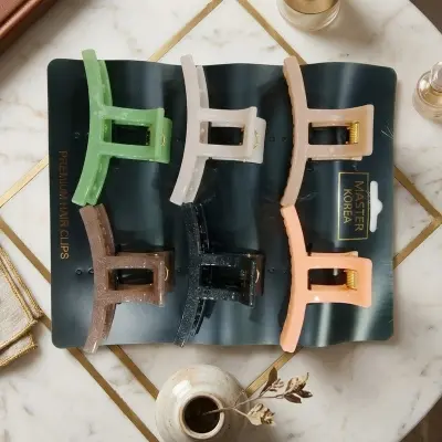 Picture of Super Quality Multicolour stylish Hair Clutcher for girls and women, Kakra, 1pcs