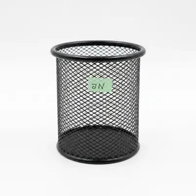 Picture of Round Metal Pen Holder For Desk - Black