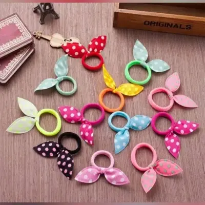 Picture of 5 pcs-Cute Rabbit Ears Elastic Hair Bands - Crown