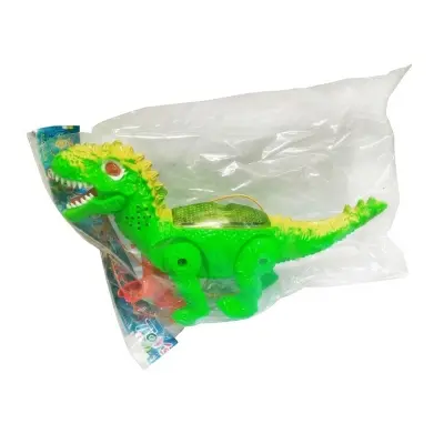 Picture of electric rope dinosaur light music walking Doll - 1pcs