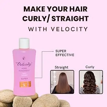 Picture of Velocity Home Permanent for Hair Curling and Straightening - 100 ml - Multicolor
