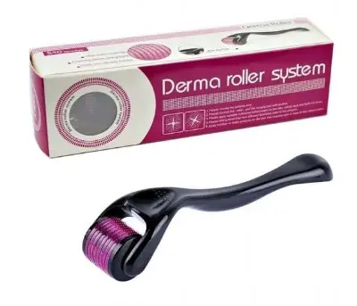 Picture of Derma Roller (0.5 mm) Professional Titanium Microneedle Derma Roller Hair Regrowth Acne Scars Anti-aging Skin Therapy Dermatology System