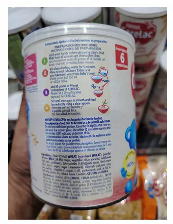 Picture of CERELAC WHEAT & DATES TRIGO & DATIL 400Ggm (spain)