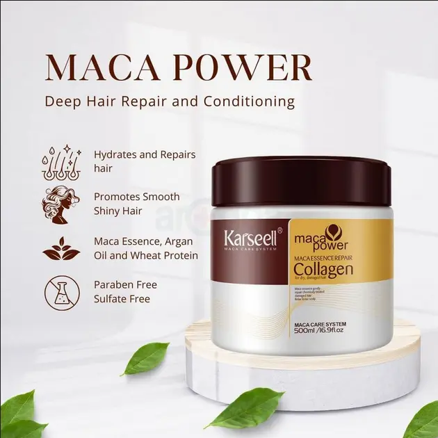 Picture of Karseell Collagen Hair Treatment Collagen Hair Mask Essence for Dry Damaged Hair 500ml