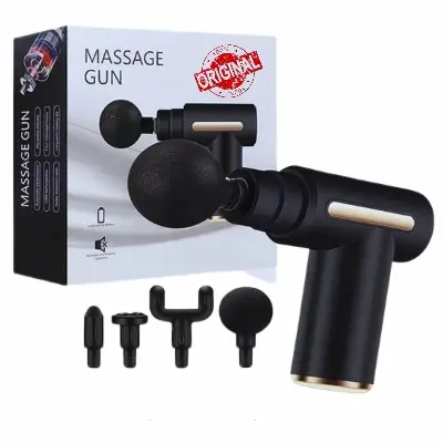 Picture of Mini Electric Massage Gun Portable Deep Tissue Massage Gun - Pain Relief USB Rechargeable Body Massager - Multicolor