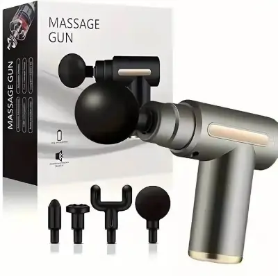 Picture of Mini Electric Massage Gun Portable Deep Tissue Massage Gun - Pain Relief USB Rechargeable Body Massager - Multicolor