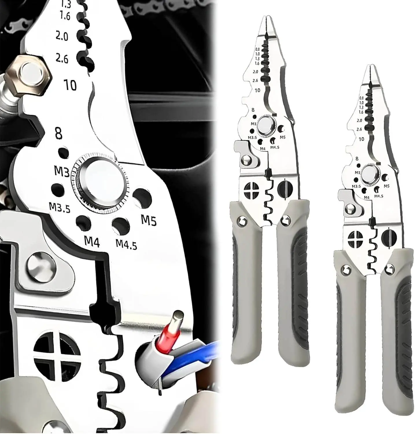 Picture of ✨🔧 Multifunctional Wire Stripper, Crimper & Cable Cutter Pliers – Premium Stainless Steel Electrical Wire Stripping Tool | Professional Electrician’s Choice for Accuracy & Durability 🔌⚡