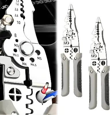 Picture of ✨🔧 Multifunctional Wire Stripper, Crimper & Cable Cutter Pliers – Premium Stainless Steel Electrical Wire Stripping Tool | Professional Electrician’s Choice for Accuracy & Durability 🔌⚡