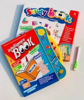Picture of Rechargeable Intelligence Baby Book Talking and Voice Recording Book for Kids Learn English, Bangla & Arabic with Sound & Fun - Multicolor