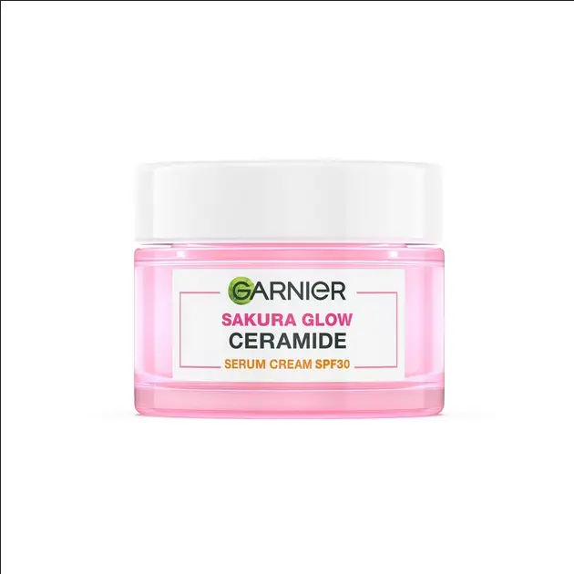 Picture of Garnier Garnier Sakura Glow Ceramide Serum Cream SPF30 PA+++50 Ml-Thailand.