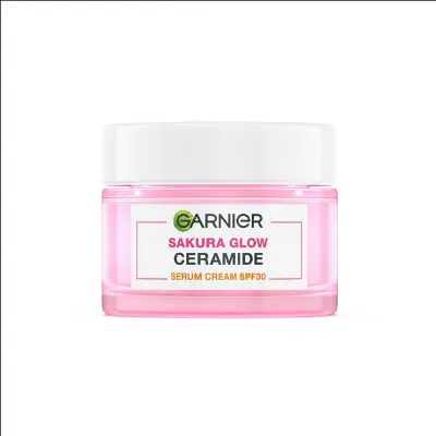 Picture of Garnier Garnier Sakura Glow Ceramide Serum Cream SPF30 PA+++50 Ml-Thailand.