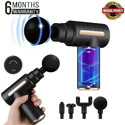 Picture of Mini Smart & Portable Massager Deep Tissue Massage Gun High-Speed Percussion Therapy | Pain Relief for Neck, Back, Shoulder, Foot & More | For Men & Women - Multicolor