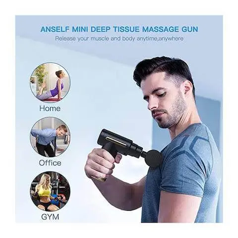 Picture of Mini Smart & Portable Massager Deep Tissue Massage Gun High-Speed Percussion Therapy | Pain Relief for Neck, Back, Shoulder, Foot & More | For Men & Women - Multicolor