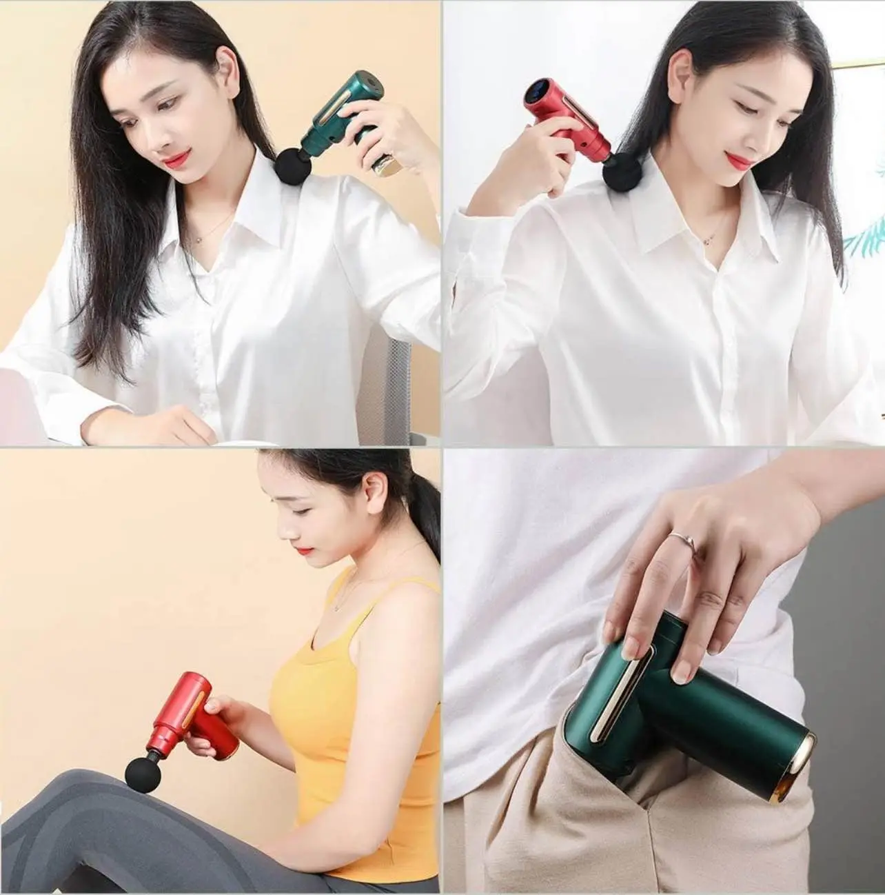 Picture of Mini Smart & Portable Massager Deep Tissue Massage Gun High-Speed Percussion Therapy | Pain Relief for Neck, Back, Shoulder, Foot & More | For Men & Women - Multicolor