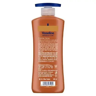 Picture of Vaseline Intensive Care Cocoa glow Body Lotion For Men & Women - 400ml (Indian) - Brown