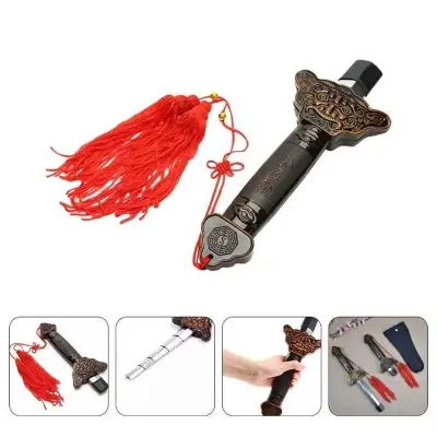 Picture of Classic Chinese Retractable Tai Chi Sword for Sword Swallowing, Magic Tricks, and Home Decor - Multicolor