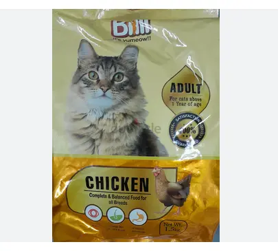 Picture of BILLI cat food Real Chicken, 500g (12 month plus) - White