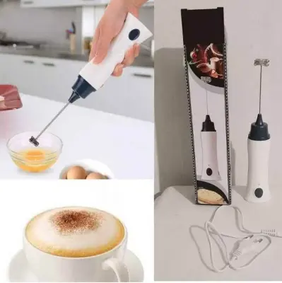 Picture of Rechargeable Portable Electric Egg Beater for Home Baking, Coffee, Cake Mixer, Handheld Cooking Stick, Handheld Type - Multicolor