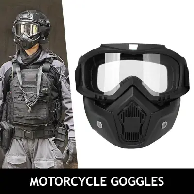 Picture of Modular Motorcycle Bike Riding Helmet Helmet Face Cover for biker White Glass