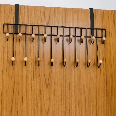 Picture of Door Hanger 19 Hooks 2 Step space saver door cloth hook hanger Metal pant hanger