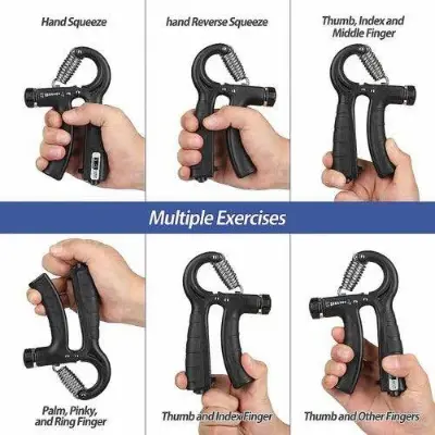 Picture of Sports And Fitness Counting 5-60kg Adjustable Hand Grip - Multicolor