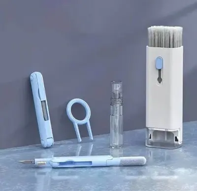 Picture of 7 in 1 touch screen cleaner brush Earbuds Earphone Cleaning Cleaning Tools Keyboard Cleaner Kit Airpod Screen Cleaner Pen kit - Multicolor