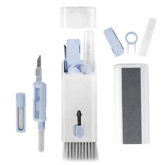 Picture of 7 in 1 touch screen cleaner brush Earbuds Earphone Cleaning Cleaning Tools Keyboard Cleaner Kit Airpod Screen Cleaner Pen kit - Multicolor