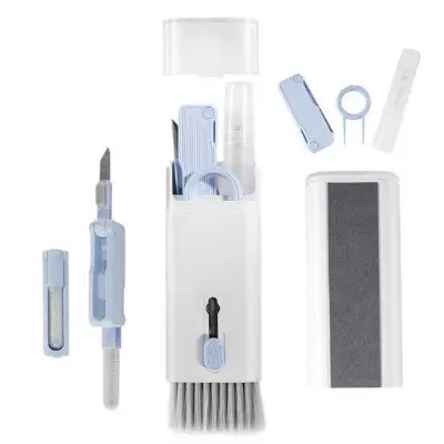 Picture of 7 in 1 touch screen cleaner brush Earbuds Earphone Cleaning Cleaning Tools Keyboard Cleaner Kit Airpod Screen Cleaner Pen kit - Multicolor