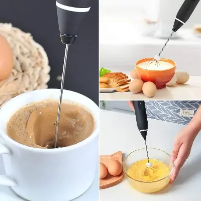 Picture of Electric Rechargeable Handheld Coffee Mixer - Perfectly Blend Your Brews With Ease - Multicolor