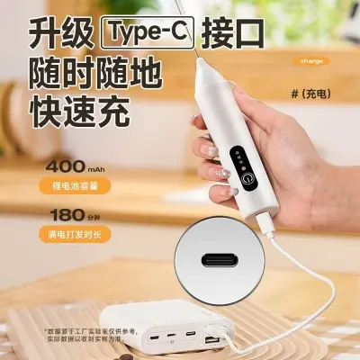 Picture of Rechargeable Portable Electric Egg Beater for Home Baking, Coffee, Cake Mixer, Handheld Cooking Stick, Handheld Type - Multicolor