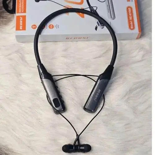 Picture of Recrsi Wireless Neckband Bluetooth Earphone RE-NY060 চার্জ ব্যাক আপ ২০০ ঘন্টা।
