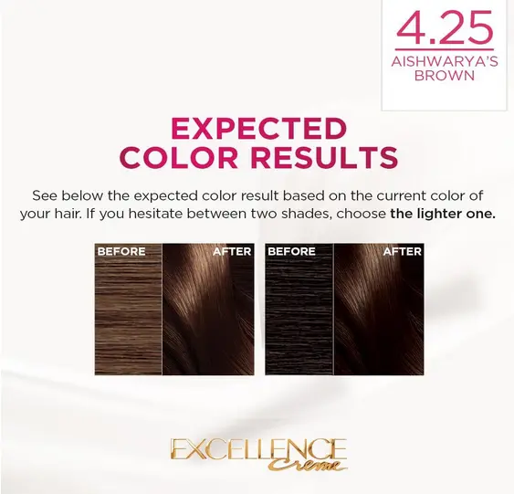 Picture of Loreal Excellence Creme 4.25 Aishwarya’S Brown – Permanent Triple Care Hair Color