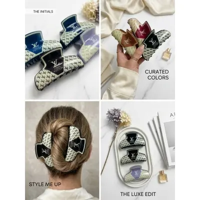 Picture of Super Quality Multicolour stylish Hair Clutcher for girls and women, Kakra, 1pcs