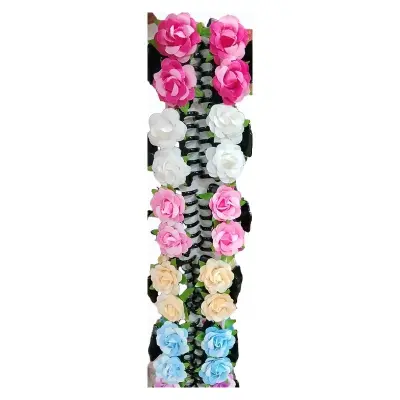 Picture of Super Quality Multicolour stylish Hair Clutcher with flower for girls and women, Kakra, 1pcs