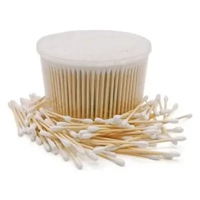 Picture of Cotton Buds of wooden stick with attractive box - 200 pcs