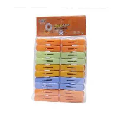 Picture of Plastic Clothing Clip 20 Pcs - Multi Color - Hanger