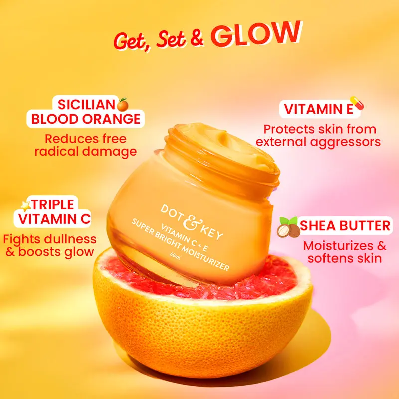 Picture of Dot & Key Vitamin C + E Moisturizer for Glowing Skin 60gm - Fruity