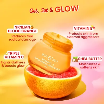 Picture of Dot & Key Vitamin C + E Moisturizer for Glowing Skin 60gm - Fruity