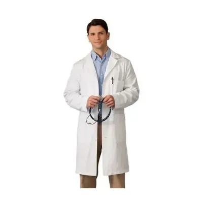 Picture of Torre Fabric White Medical Best Apron For Male Students and Male Doctors /Lab White Apron/Students Medical Apron
