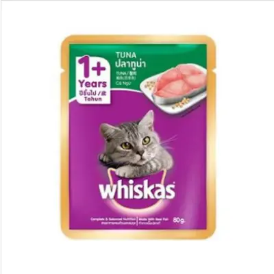 Picture of Whiskas Pouch Adult Wet Cat Food Tuna 80g - 80