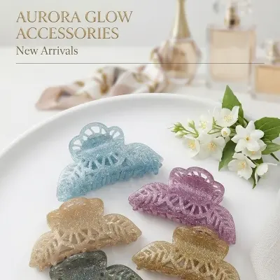 Picture of Super Quality Multicolour stylish Hair Clutcher for girls and women, Kakra, 1pcs