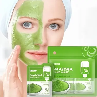 Picture of LAIKOU Deep Cleansing 12 Pcs/Set Matcha Mud Mask- 5gX12 Pcs