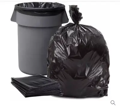 Picture of Black Trash Bag - 20*30 Inch - 20 pcs - Black