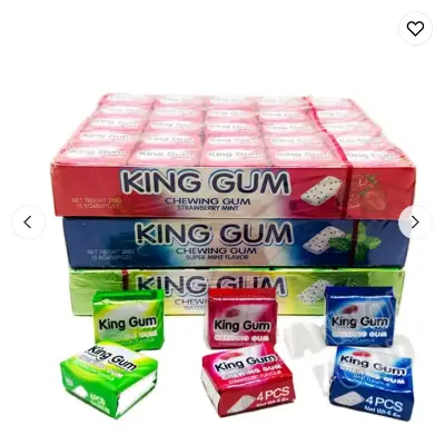 Picture of Kinggum available Flavor Chewing Gum - 50 Pcs 1 Box