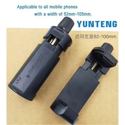 Picture of Yungtang Mobile Phone Holder Mount for camera Stand Tripod Black