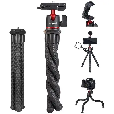 Picture of Telesin/Ulanzi MT-11 Travel Flexible Octopus Tripod for Smartphone DSLR SLR Vlog Tripod for Camera  Portable 2 In1Tripod 
