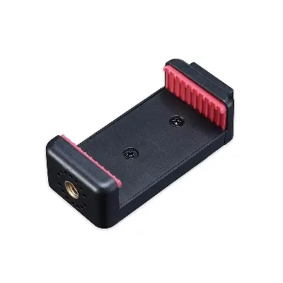 Picture of Ulanzi ST-07 Adjustable Phone Holder Vlog Phone Clip with 1/4 Inch Screw Hole Extending Cold Shoe Smartphone Camera Kit Black