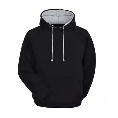 Picture of Hoodie Jacket For Men Black and off white Black