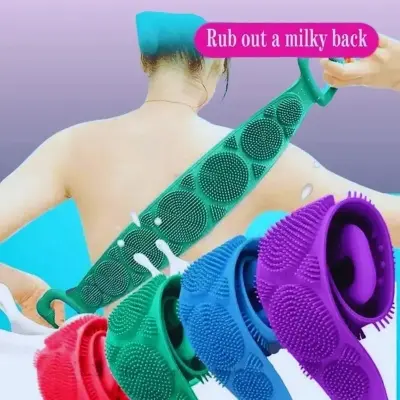 Picture of Aji Shopping Silica Gel Bath Towel Back Strip Belt Ultimate Bathroom Companion for Comfort and Convenience